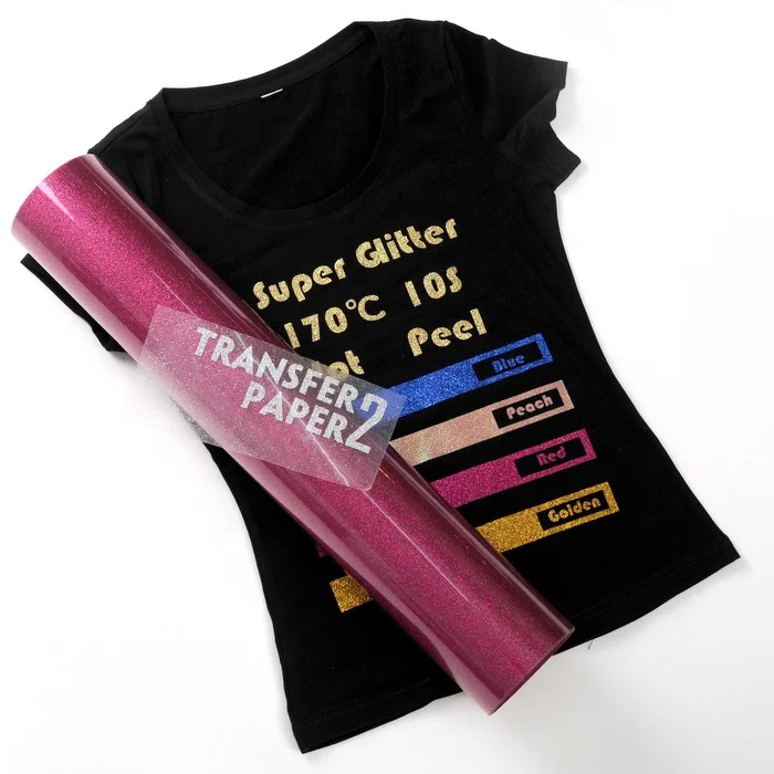 
Factory price 40+ colours Super glitter htv vinyl heat transfer 