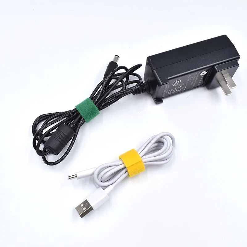 Custom made adjustable hook and loop nylon cable band