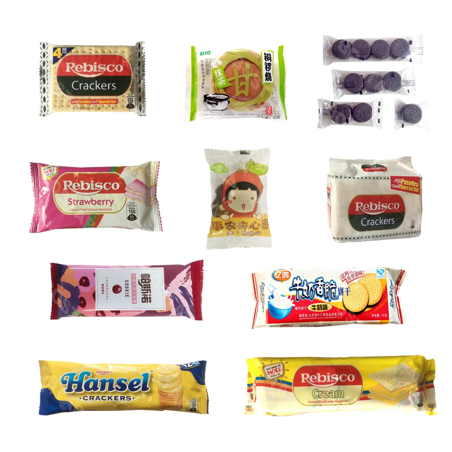 Qingdao BOSTAR Electric Cookie Packaging Machine Bakery Small Packing Machine For Food Beverage Factory