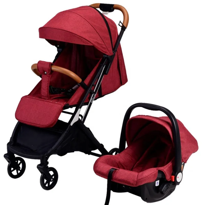 Coches Para Bebes Baby Car Seat And Strollers Baby Pram Kinderwagen 3 En 1 Foldable Baby Stroller 3 In 1 With Car Seat