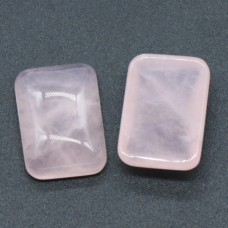 Hot Sale Natural Crystal Rectangular Ring Surface Crystal rings Cabochons 10X14mm rectangular ring face