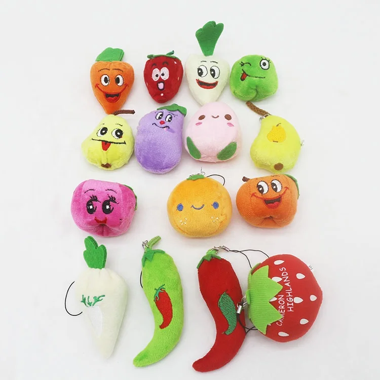 Оптовая продажа, низкая цена, мягкая игрушка, плюшевые игрушки для фруктов и овощей