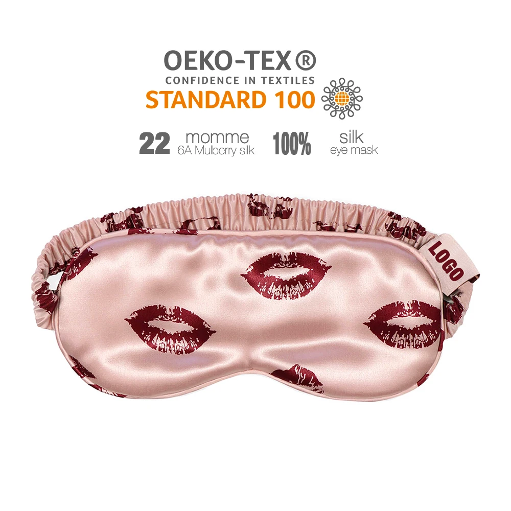 Custom  Wholesale Natural Mulberry silk sleeping under eye masks silk for eye sleep silk eye mask