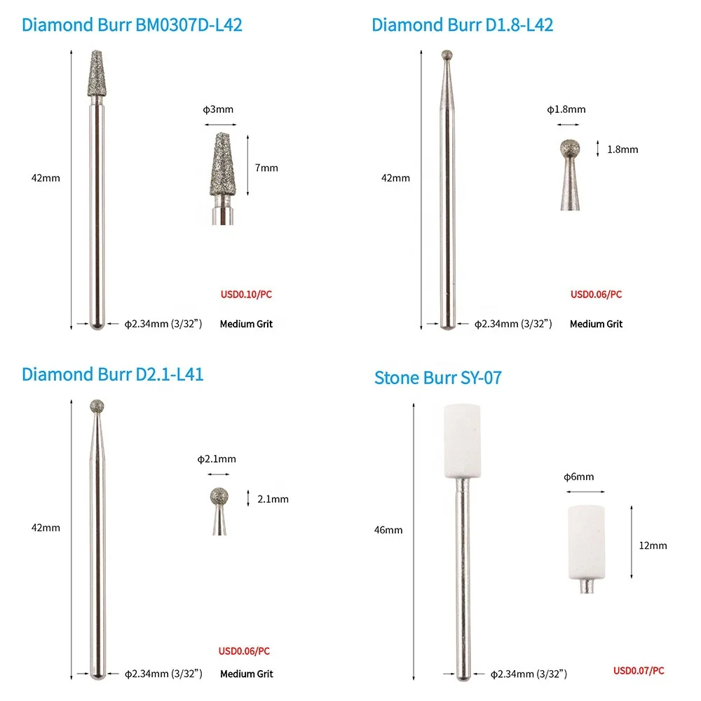 Inventory Dumping Value Promotion Pedicure Podiatry Dead Skin Revoving Toe Cuticle Treatment Nail Drill Bit Burr