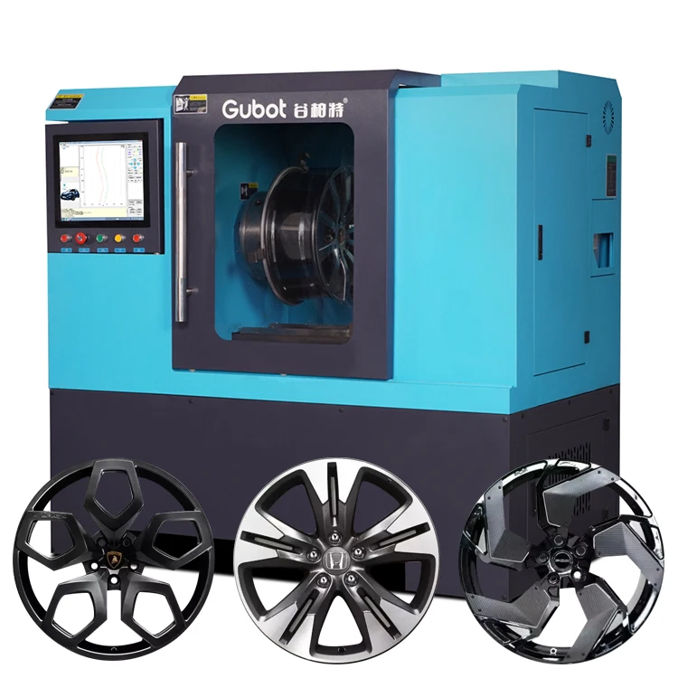Rim repair workshop china factory lathe machine lathe new car rims alloy wheel with cue repair lathe