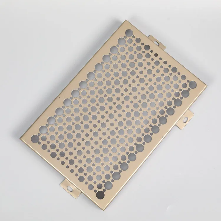 Outdoor Indoor Architectural Laser Cutting Wall Outdoor Curtain Wall Sheet Perforated Metal Facade Panel