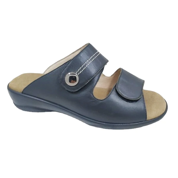 Factory Price Comfortable Woman Outdoor Fashion Sandal Cow Leather Lady Summer Slipper