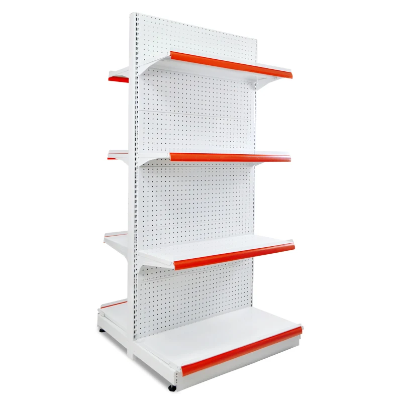 Wholesale Heavy Duty Supermarket Shopping Metal Display White Retail Shelving Racks for Retail