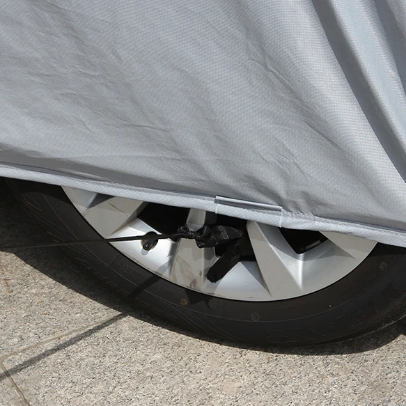 Waterproof Sun Protection Auti-UV Rain Scratchproof Anti-dust Satin Surface Stretchable Outdoor Car Cover