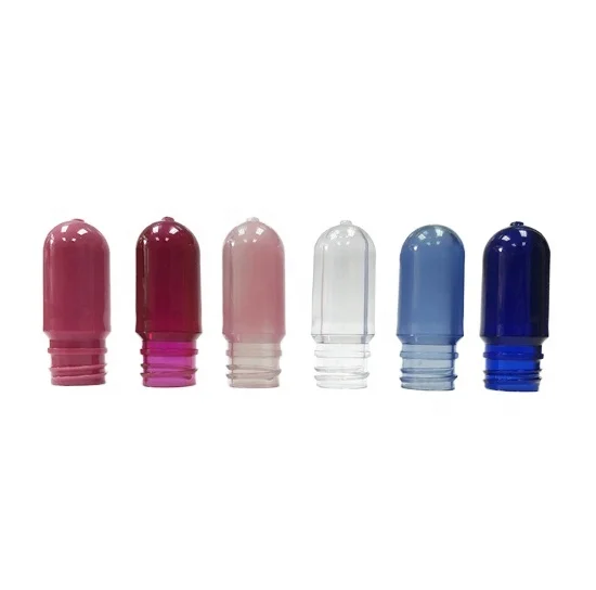 20mm 12g 40ml 50ml 60ml transparent matte colorful plastic PET cosmetic lotion medical bottle preforms pet plastic