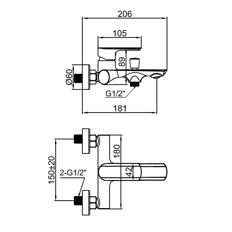 Good Price Bathtub gun metal Faucet Bath Room Tub Water Taps Bathroom Bath Shower Faucet Mixer