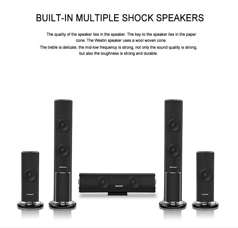  Vofull Беспроводная Hifi Super Bass караоке Большая музыка DVD Soundbar динамик система для cine en casa 5 1