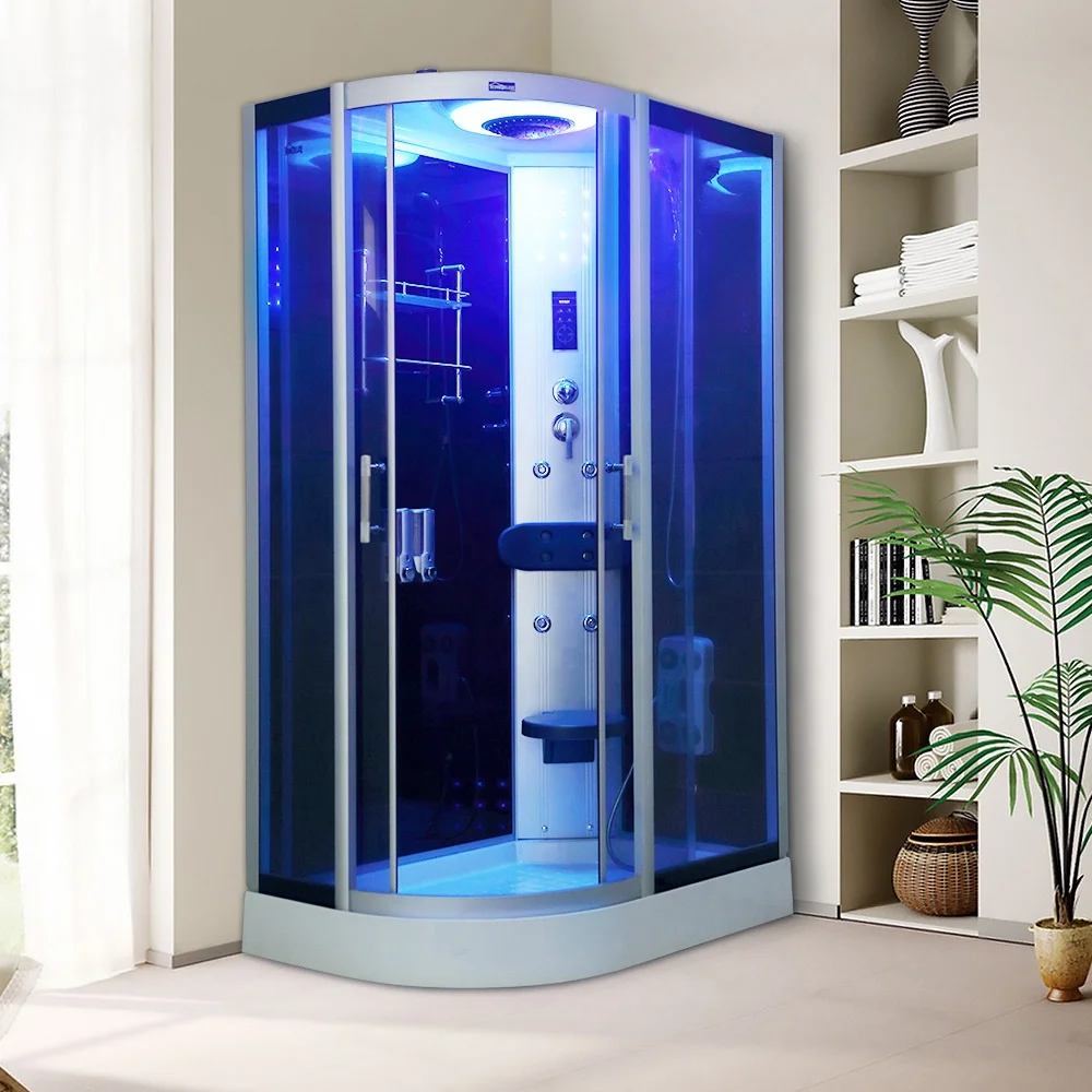 New Style Cost-effective Shower Tray Bathroom With heating LED light. Bathing Steam and Washing In One