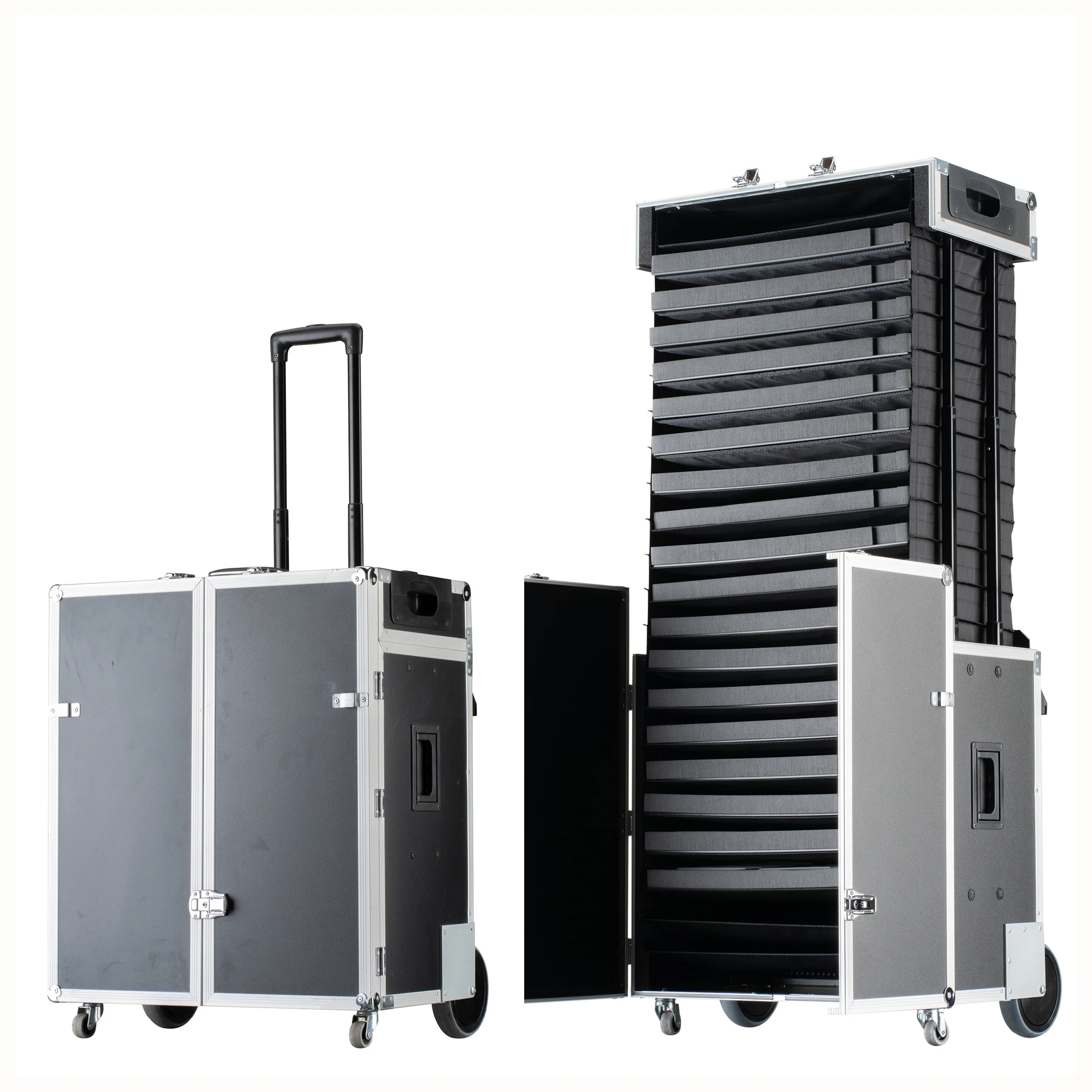 Оптовая продажа, выдвижные 86 л оптические витрины, ящик для хранения продуктов, чемодан, аксессуары для очков