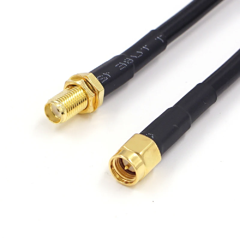 Low Loss SMA Male to SMA Female RG58 50ohm Coaxial Extension Antenna Cable
