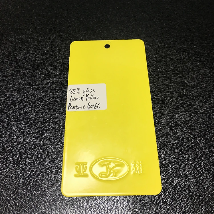 Lemon Yellow Car Heat Resistant Electrostatic Epoxy Powder Coating Paint