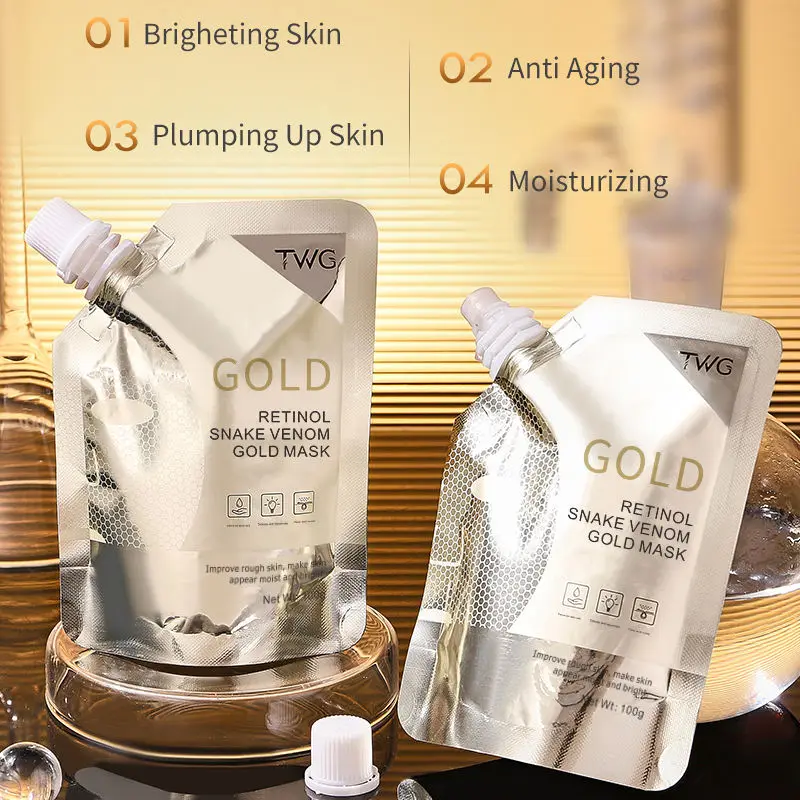 Gold Anti-Wrinkle Anti-Aging Retinol Essence Gold Skin care Mud film