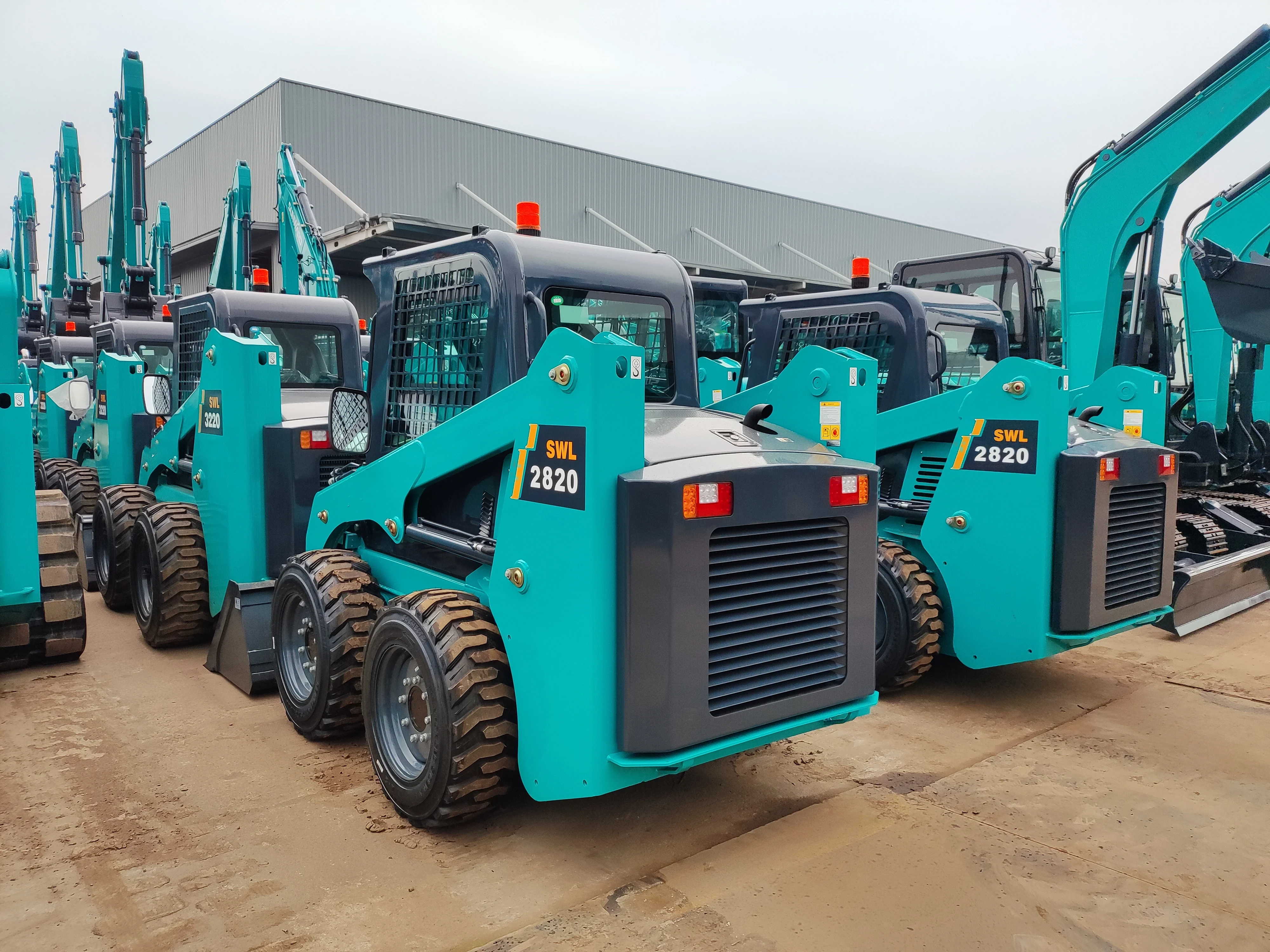 Fast delivery!!! Hot Sale 6 ton Mini Skid Steer Loader SWL2820 Four Wheel Drive With Attachments