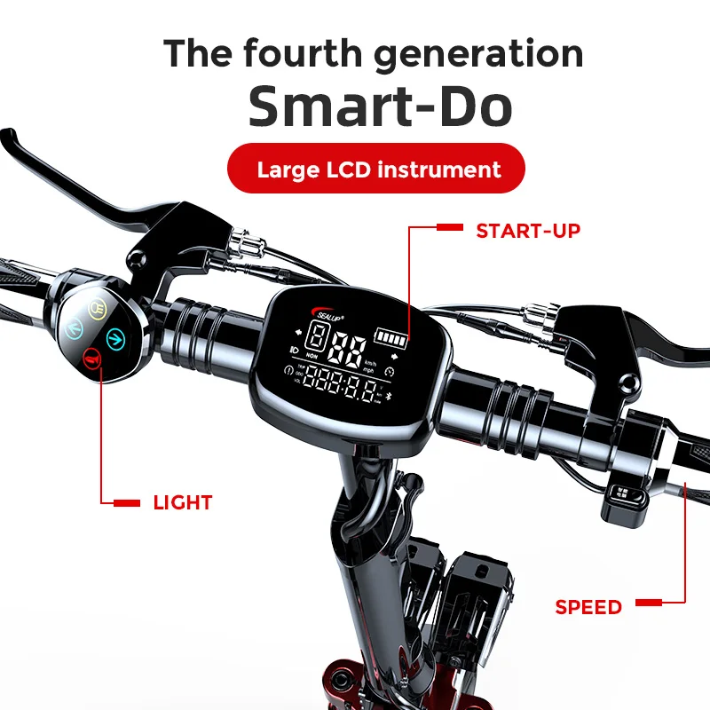 SEALUP Q25 48V 1000W SINGLE MOTOR ELECTRIC SCOOTER 150KM MAX DISTANCE DUAL LED HEADLIGHTS E SCOOTER FOLDABLE