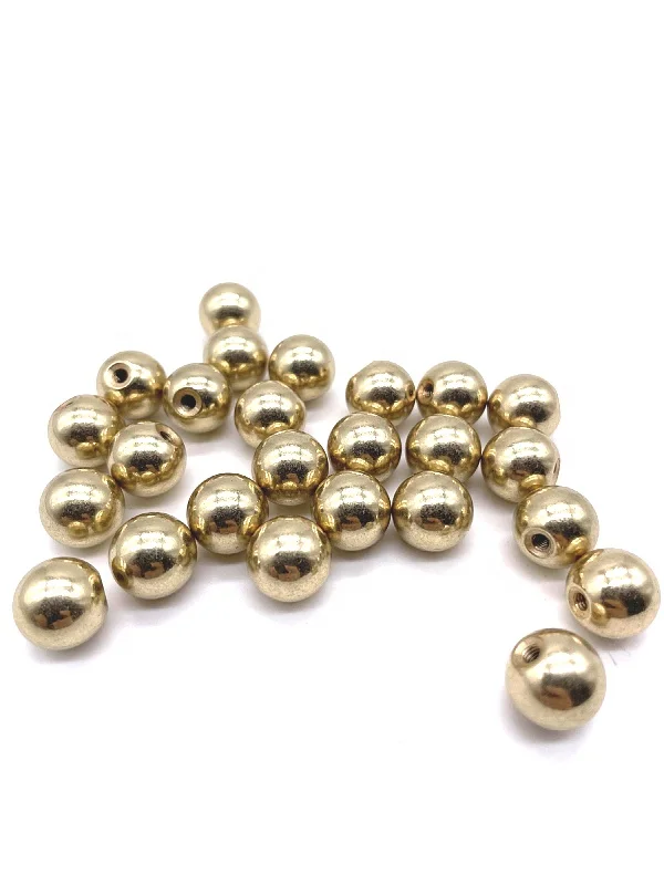 drilled brass ball trapping brass ball customized High Hardness brass sphere with Drilled Hole