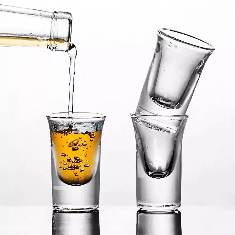 Hot Sale Custom 15ml 25ml 35ml Round Clear Mini Shot Glasses Drinking For Liquor Vodka