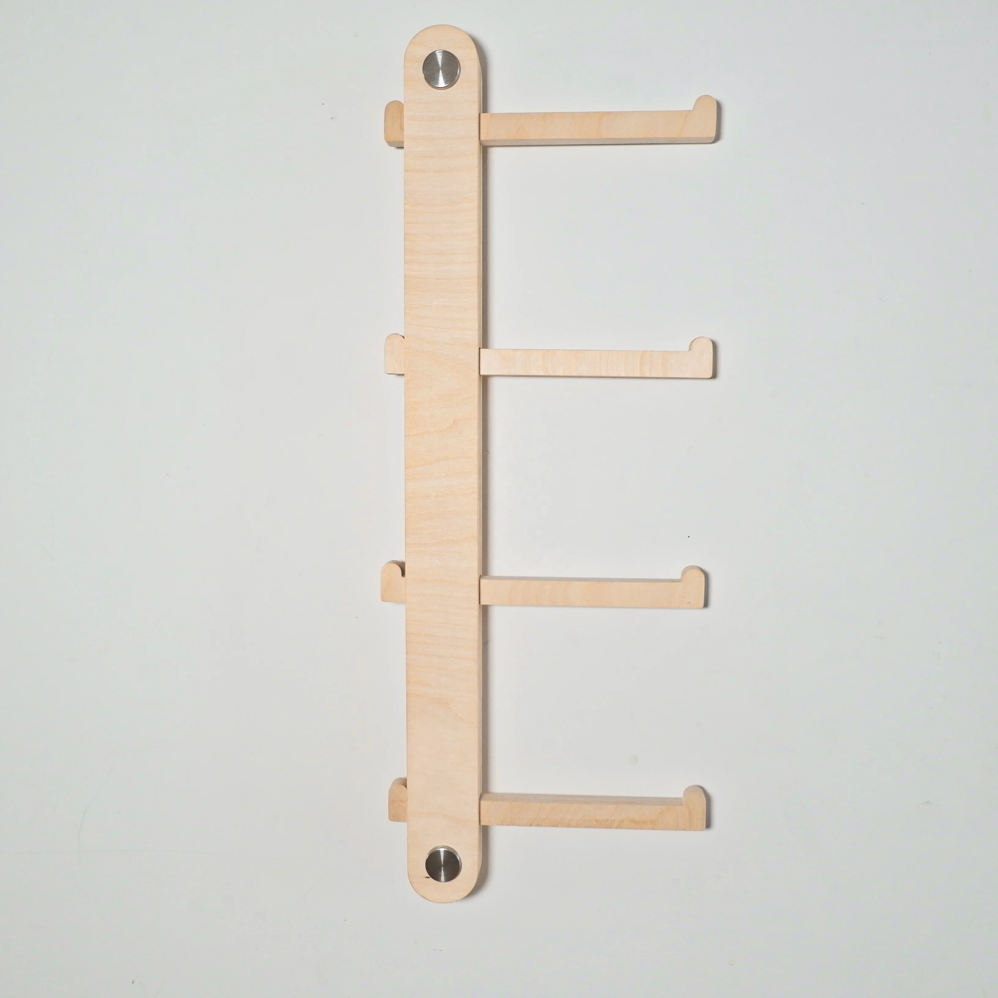 Nursery Wooden Wall Hanger Decor Space Saving Wall Organizer Cloth And Hats Wooden Wall Rack For Babies And Kids