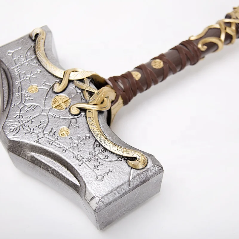 Классическая игра Бог войны: Ragnarok Thor Hammer высоко уменьшенная Смола ремесла косплей реквизит