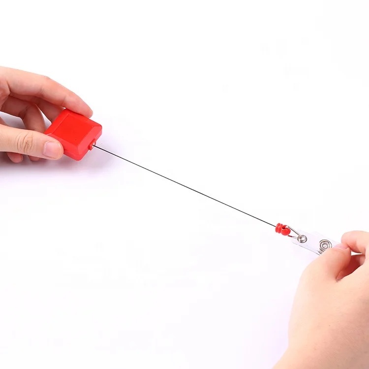 
square badge reel pull buckle metal badge holder custom badge reel lanyards 