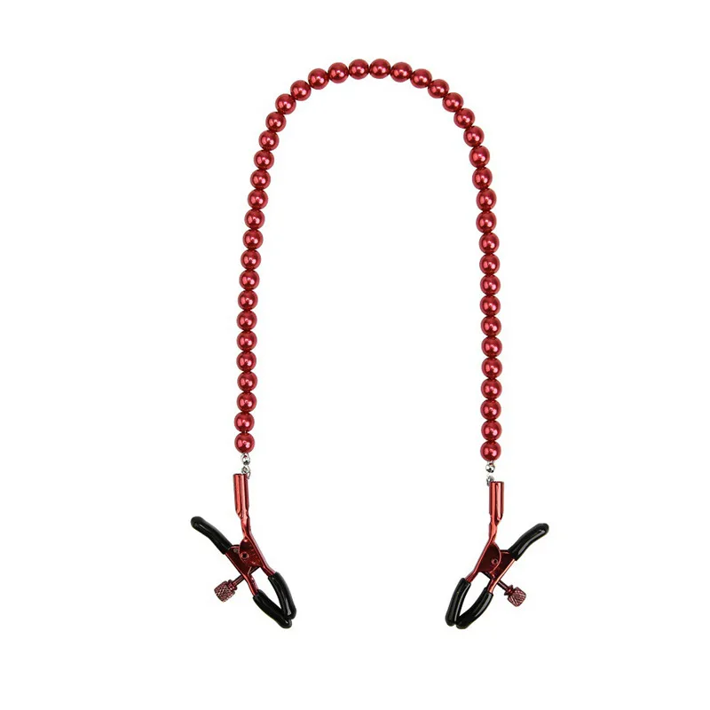 Sex Romantic Unique Design Nipple Clamping Jewelry Breast Clip Clamps with Chain and Clamp Adult