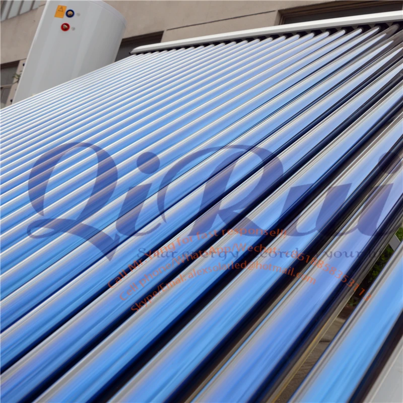 30 Tube Solar Keymark EN12975 Certified Pressured Vacuum Tube Heat Pipe Solar Collector