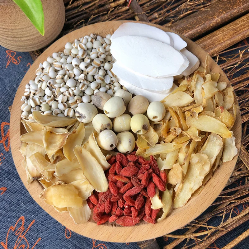 Processing customized summer soup bag lotus seeds and lilies clear, cool, moist lung and stomach soup