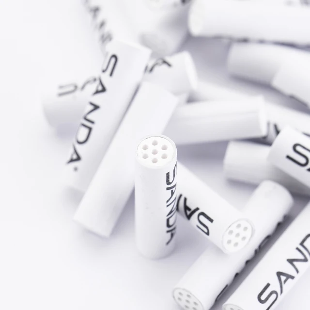 White ceramic cigarette filter