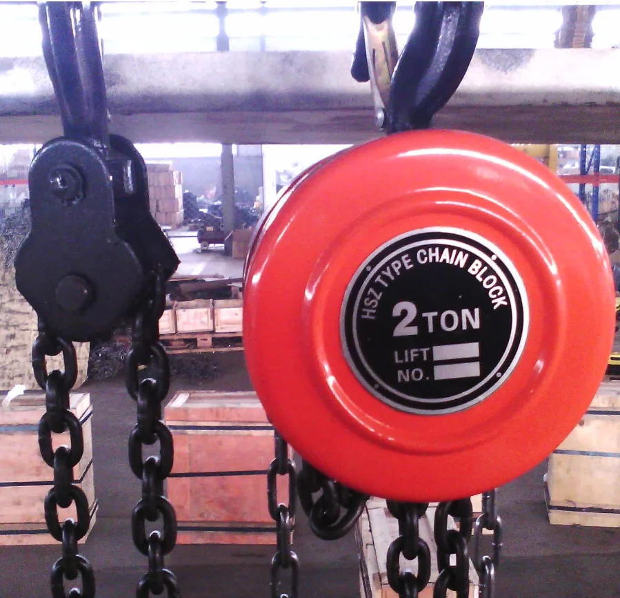 Factory Supply Orange/Yellow/Green/Blue/Block Chain Pulley Block for Lifting Goods