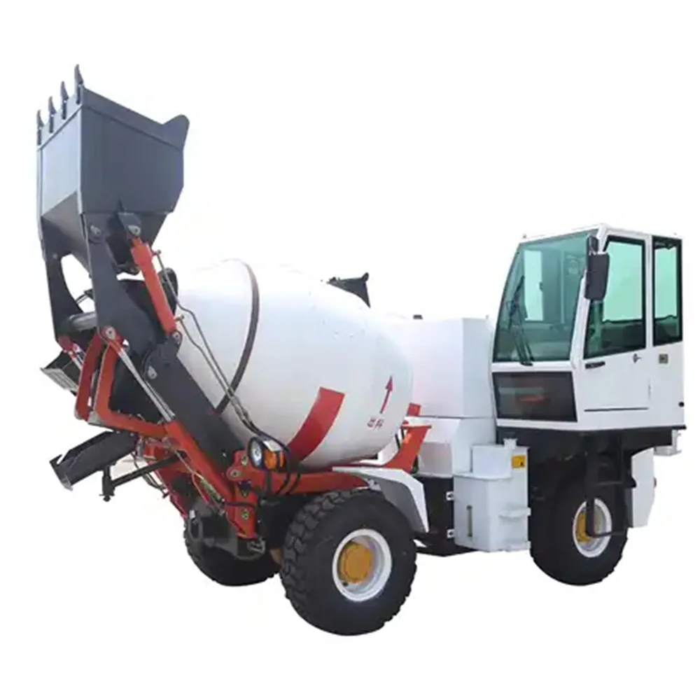 Free shipping small self feeding mobile cement mixer type concrete agitator self-loading concrete mixer machine for sale