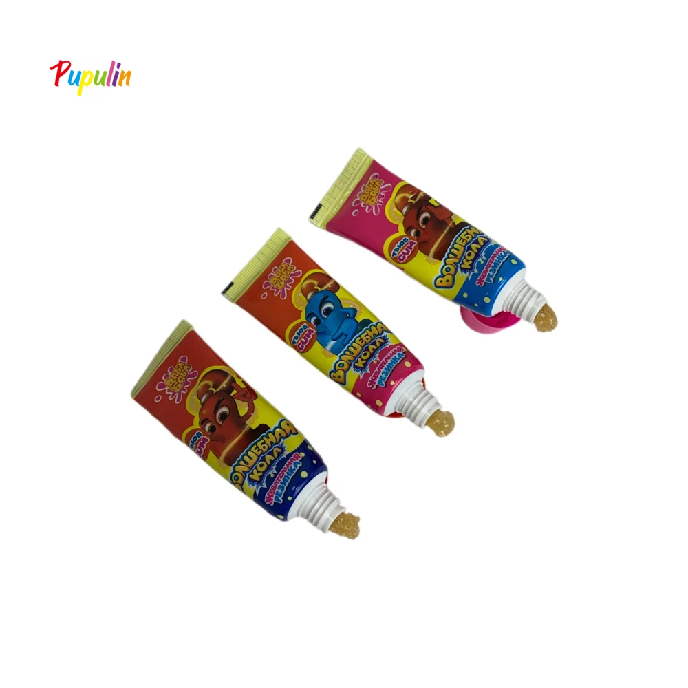 Hot Sell Cola Flavor Liquid Bubble Gum in Tube with Funny Toothpaste Shape Bubble Gum Paste for kids and Teenager