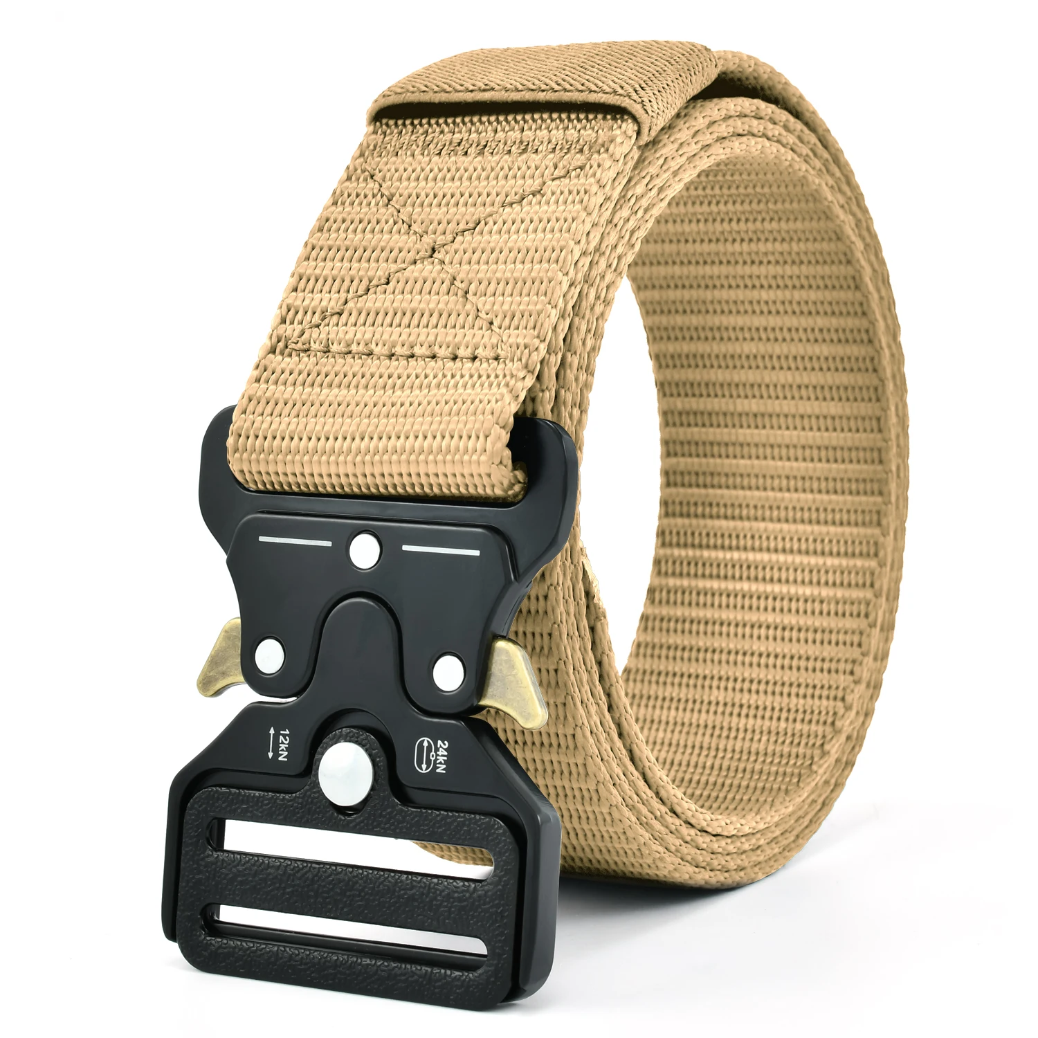 Outdoor Custom Belt Adjustable Metal Buckle Canvas Belt Manufacturer Wholesale Fabric Belt