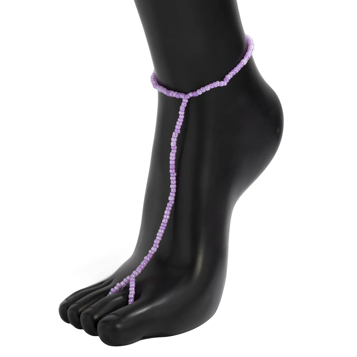 2023 High Quality New Style Boho Flowers Anklet bead Beach Toe Ring Foot Chain Jewelry For Women toe ring