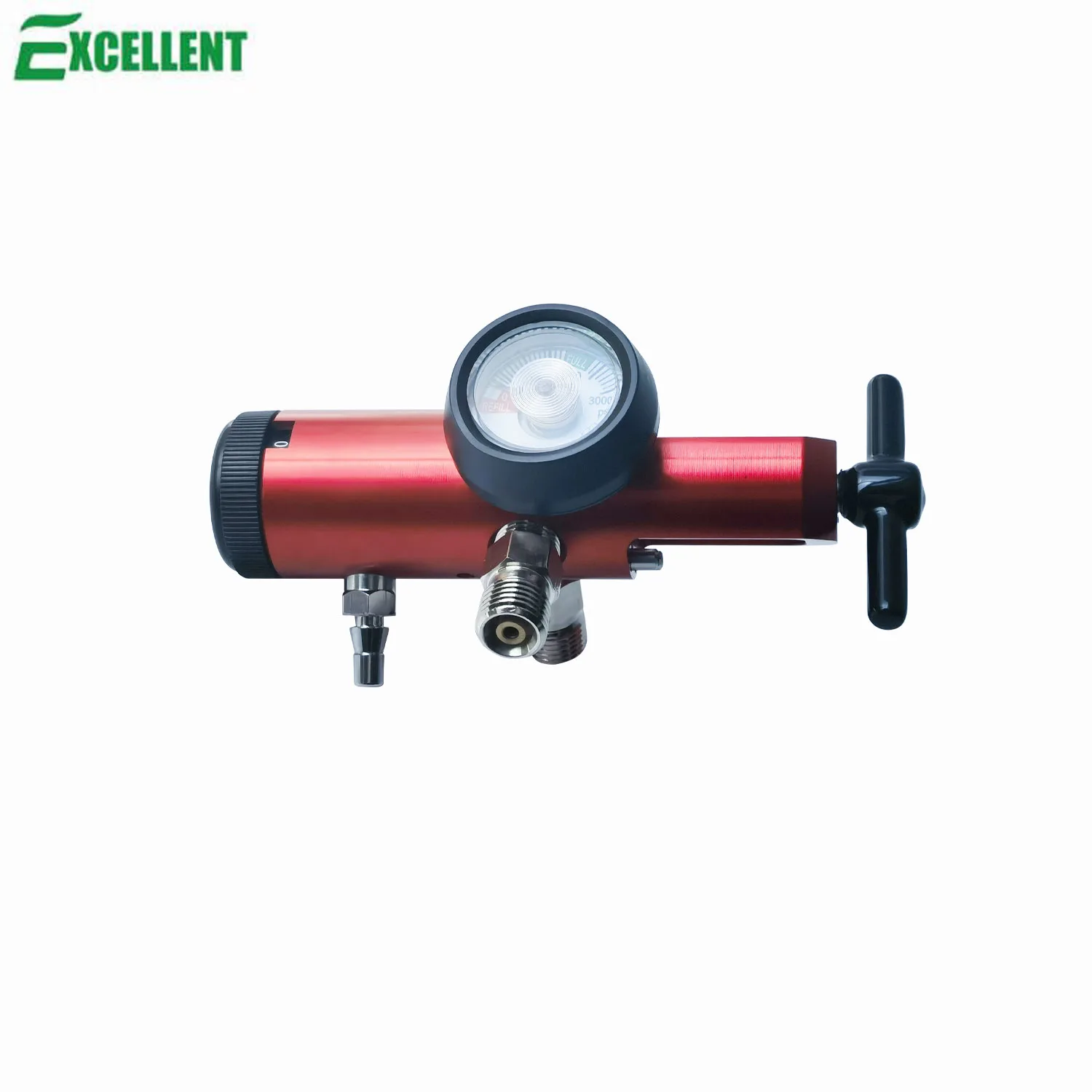 Pretty color EMS Medical oxygen tank regulator CGA870, 0-25LPM, Barb outlet, two check valves