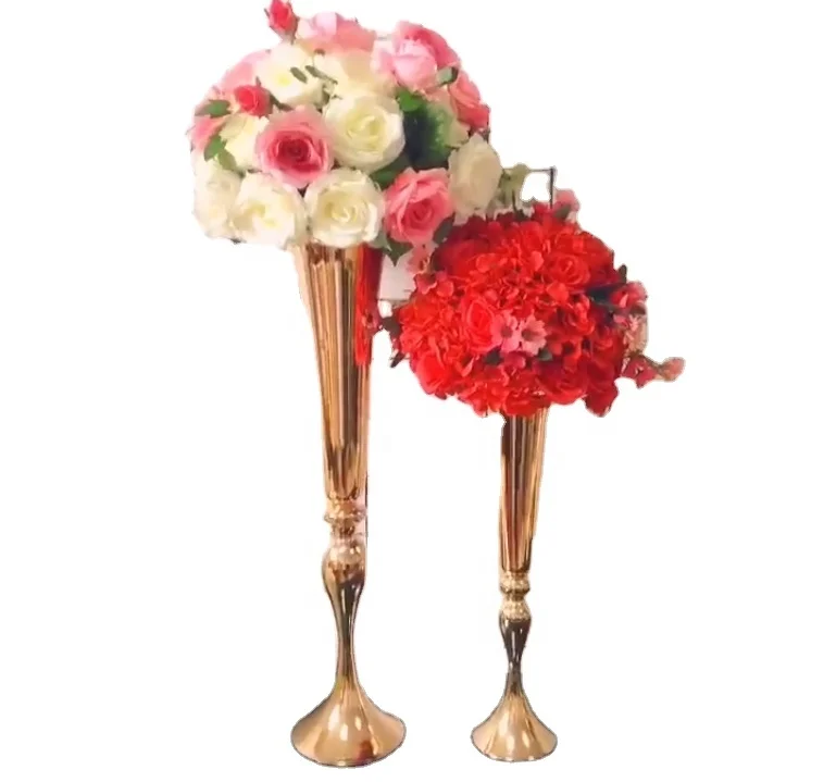 Wholesale gold mental  Decorative White Ostrich Feathers For Wedding Centerpieces 3344