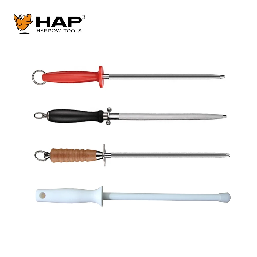 Hot selling 8inch 10inch 12inch kitchen knife sharpening rod sharpening steel