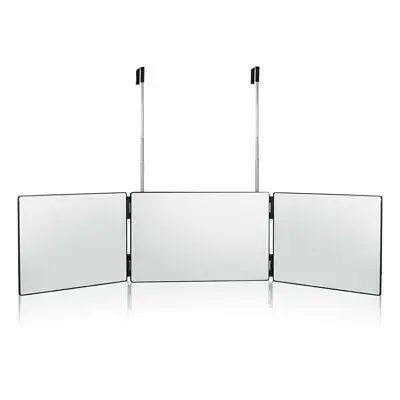 3-х полосная зеркало для макияжа три раза 360 градусов Регулируемая высота крючок для бритья волос резки зеркало