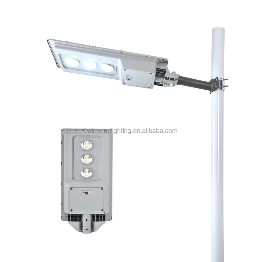 
Solar Street Light All In One Lamp 200W Solar Panel Street ABS With Poles Light Price 