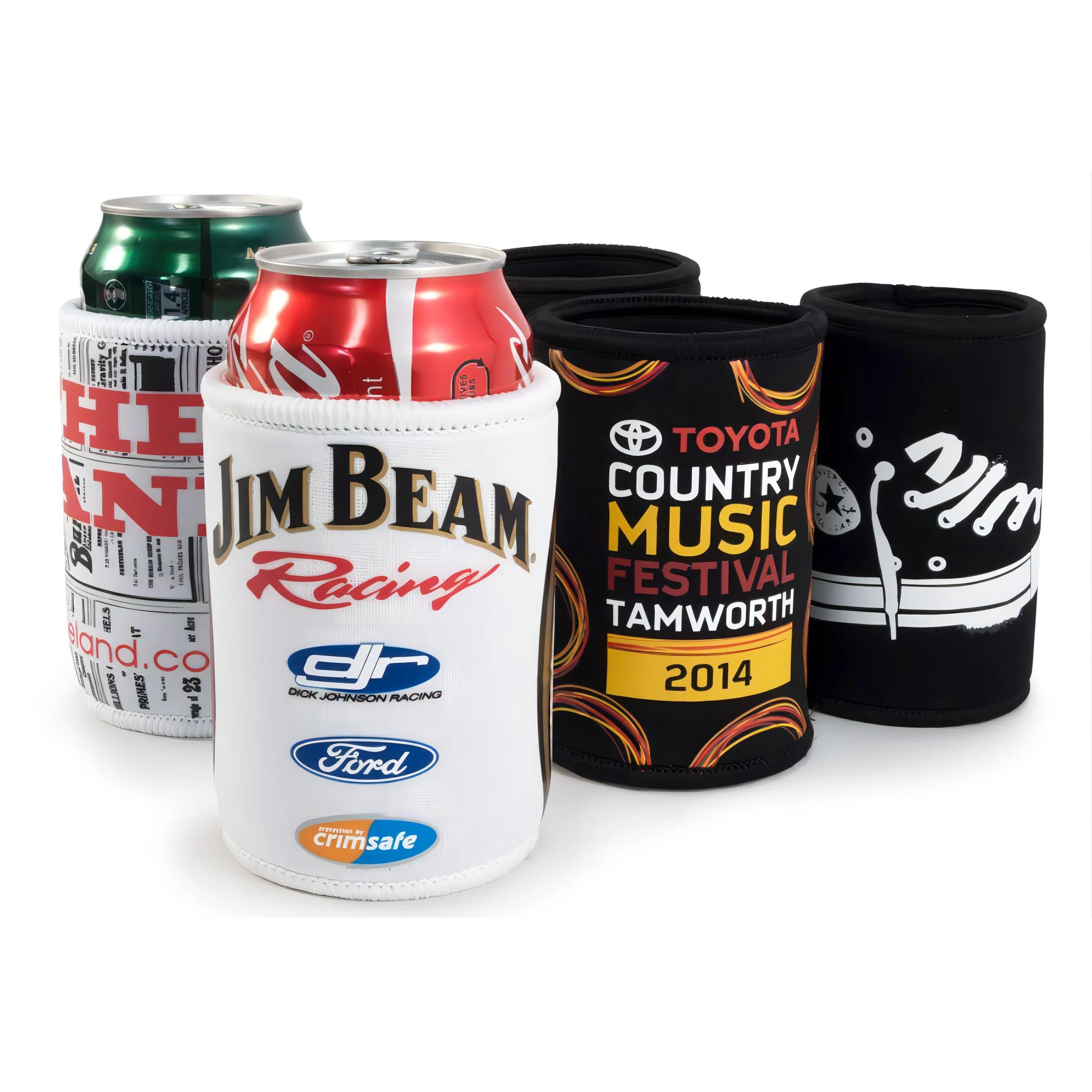 Beer White 12OZ Can Cooler Bag Tall Slim For Budweiser Neoprene Wine Cooler Imprinted Magnet Can