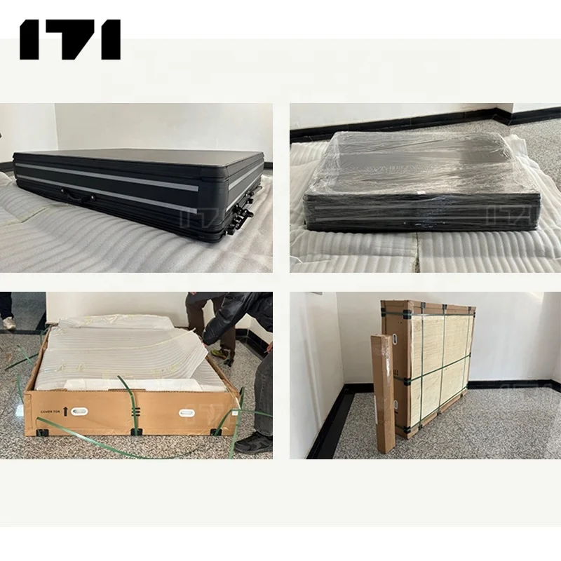 Oem custom cheapest side opening hard shell folding 2-4 person aluminum pickup truck 4x4 car roof top tent