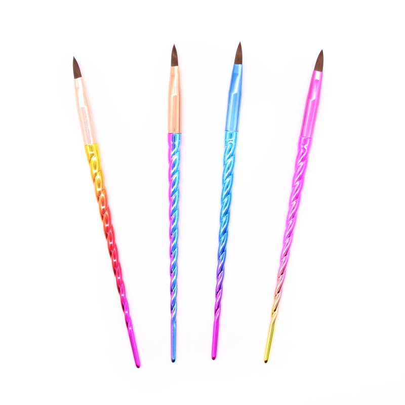 Акриловая кисть для ногтей колинский Соболь гель УФ-краска для ногтей ручка пластиковая ручка