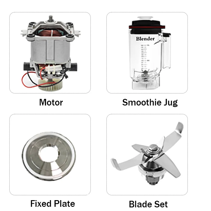 New Design Touch Panel Control Total Crushing Technology for Smoothies Ice and Frozen Fruit Not Easy to Burnt Commercial Blender