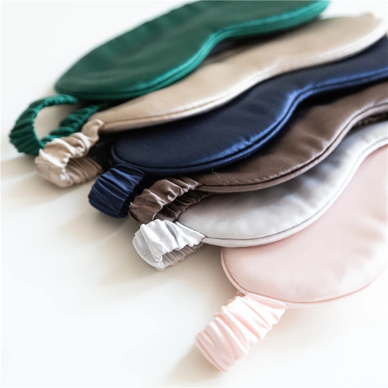 Роскошная шелковая маска для сна ухода за кожей глаз из 100% шелка тутового шелкопряда