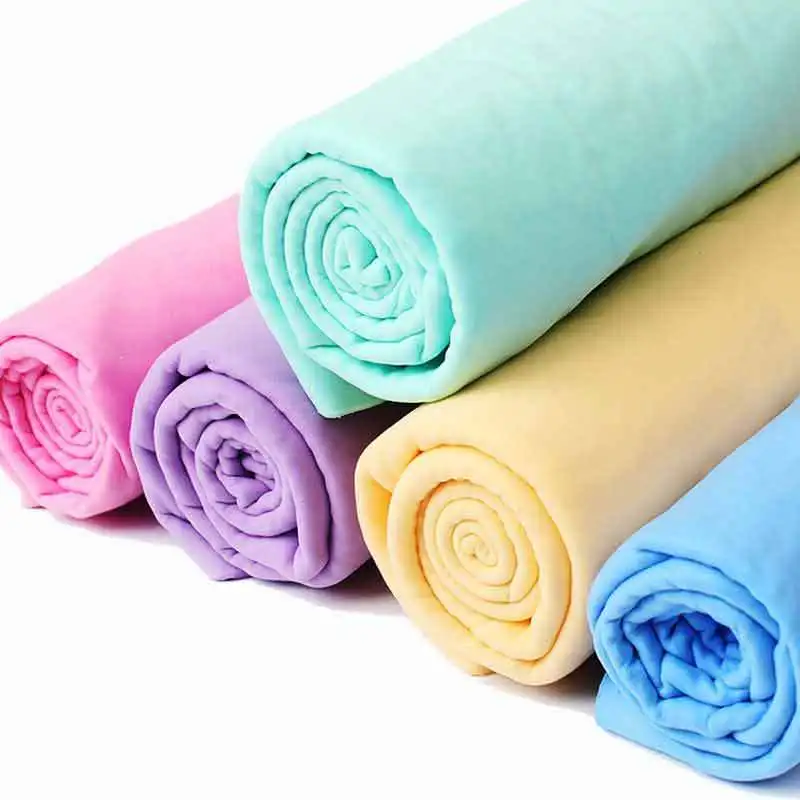 Wholesale multifunction fast drying towel drying bath towels PVA chamois cloth for pet soft absorbent microfiber pet towel