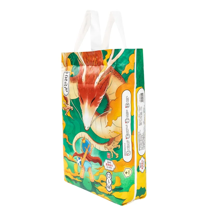 Elastic Back Waistband 3d Leak Prevention Absorbent Sap Core Nappy Soft Breathable Green Blue Adl Baby Diaper