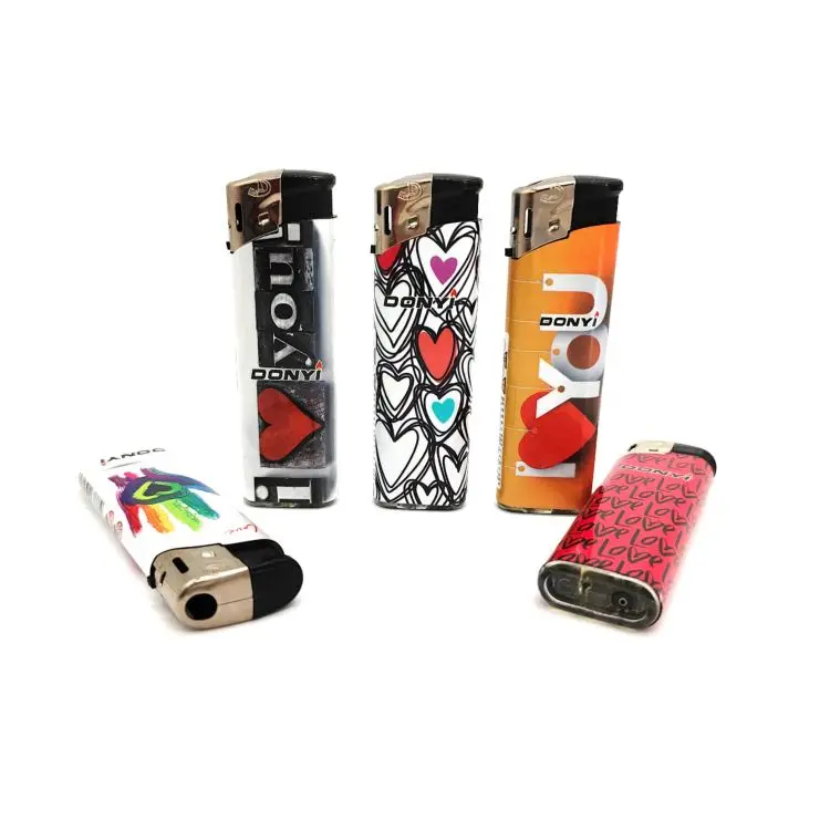 Многоразовые зажигалки для сигарет с камином